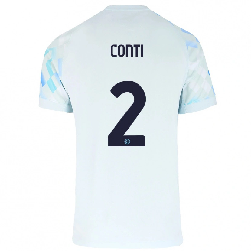 Danxen Herren Arturo Conti #2 Weiß Blau Auswärtstrikot Trikot 2025/26 T-Shirt Österreich