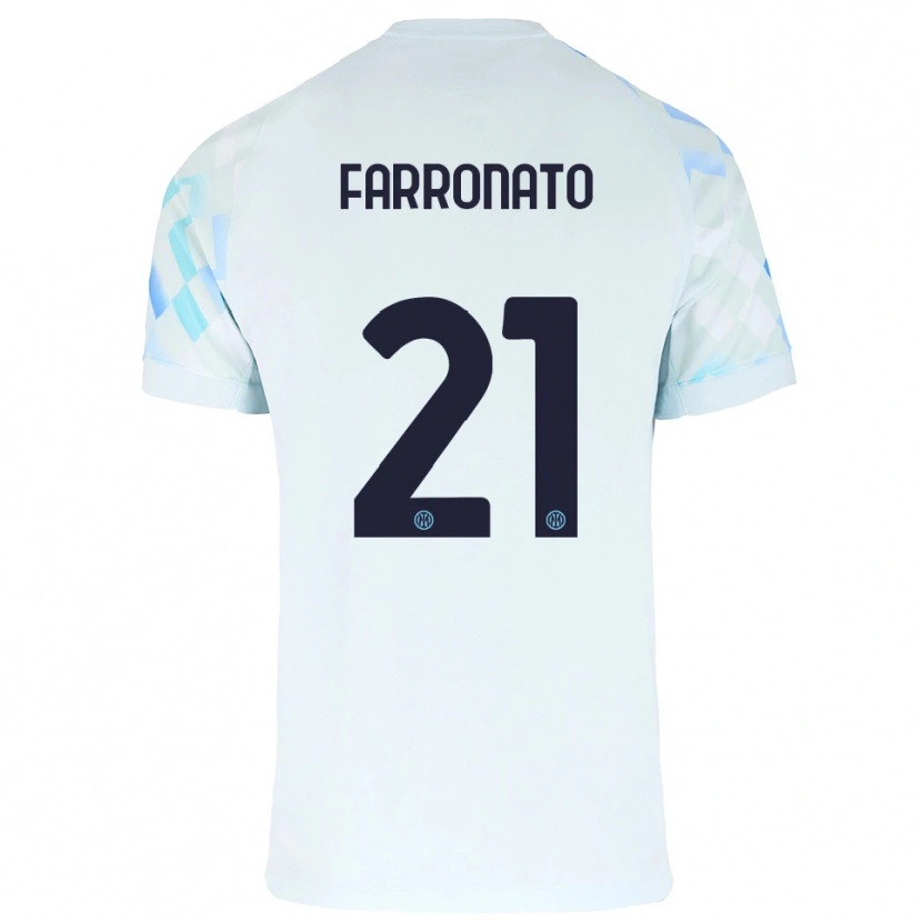 Danxen Herren Matteo Farronato #21 Weiß Blau Auswärtstrikot Trikot 2025/26 T-Shirt Österreich