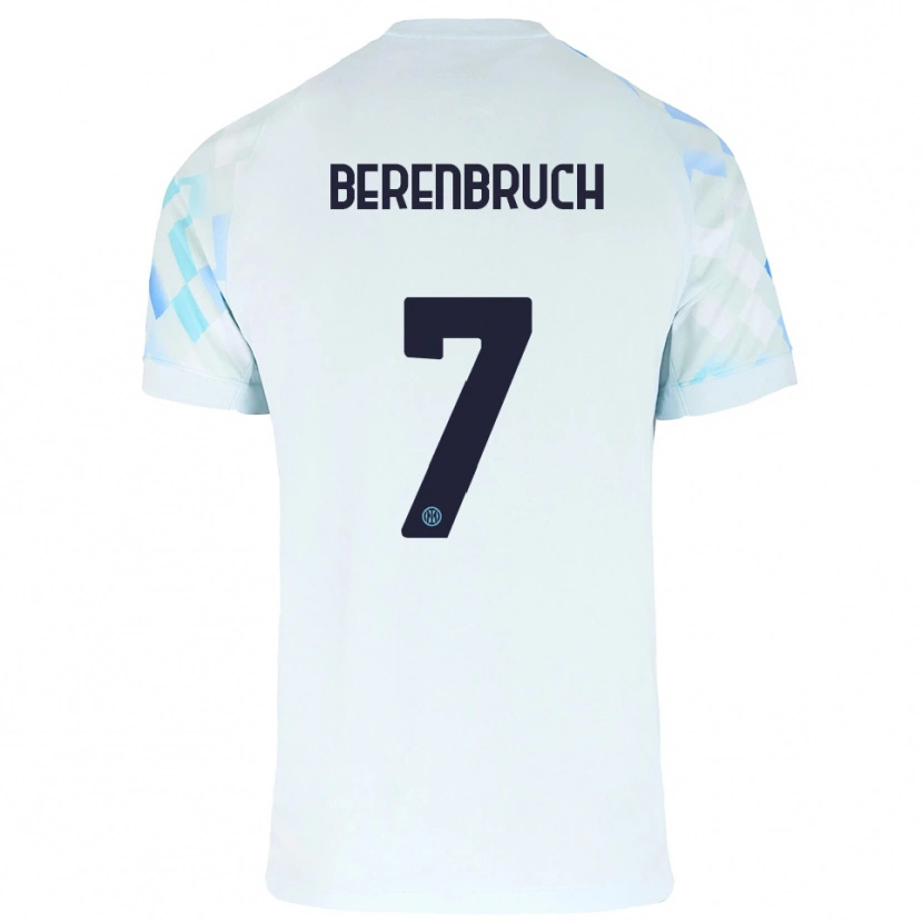 Danxen Herren Thomas Berenbruch #7 Weiß Blau Auswärtstrikot Trikot 2025/26 T-Shirt Österreich