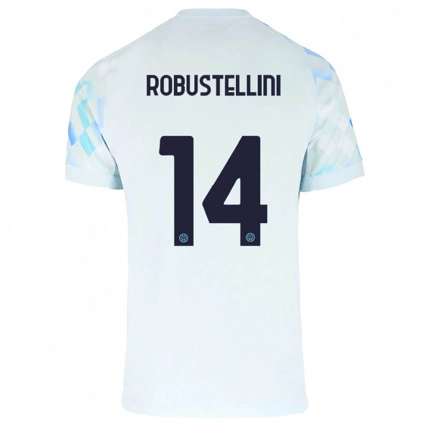 Danxen Herren Chiara Robustellini #14 Weiß Blau Auswärtstrikot Trikot 2025/26 T-Shirt Österreich