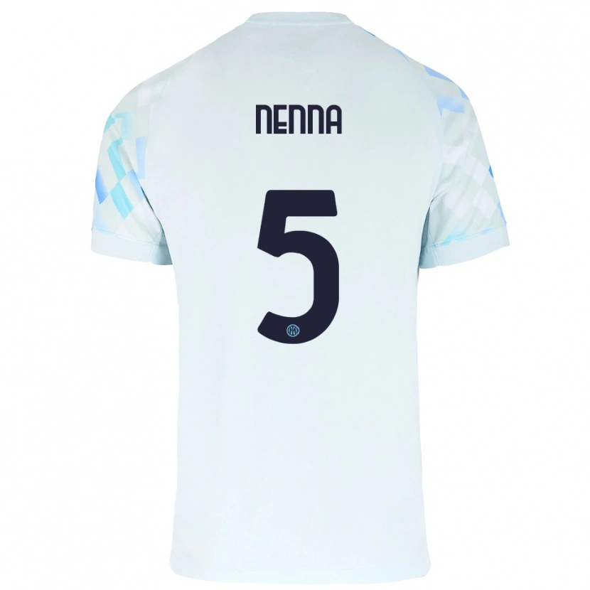 Danxen Herren Alessandro Nenna #5 Weiß Blau Auswärtstrikot Trikot 2025/26 T-Shirt Österreich