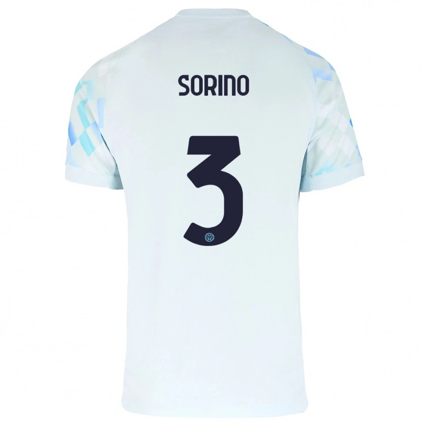 Danxen Herren Davide Sorino #3 Weiß Blau Auswärtstrikot Trikot 2025/26 T-Shirt Österreich