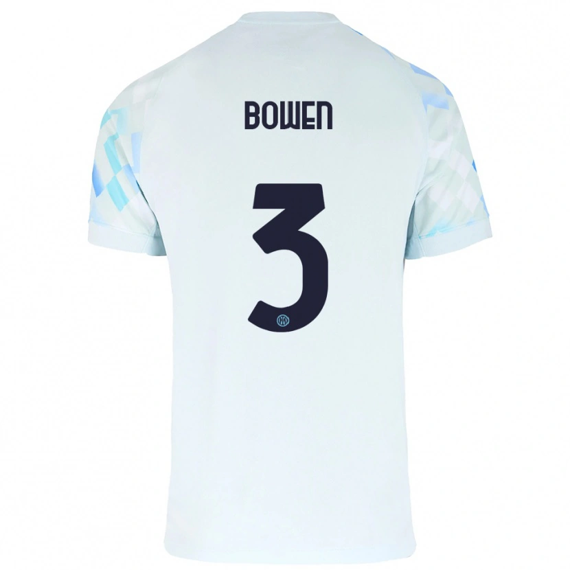 Danxen Herren Katie Bowen #3 Weiß Blau Auswärtstrikot Trikot 2025/26 T-Shirt Österreich