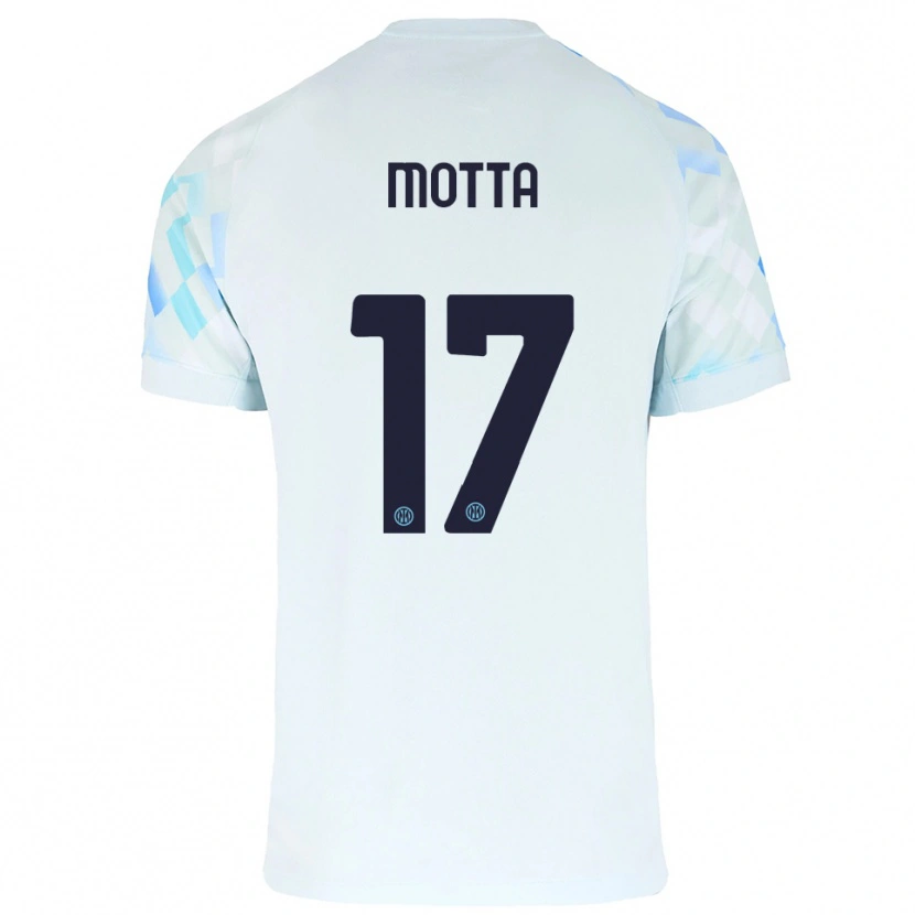 Danxen Herren Matteo Motta #17 Weiß Blau Auswärtstrikot Trikot 2025/26 T-Shirt Österreich