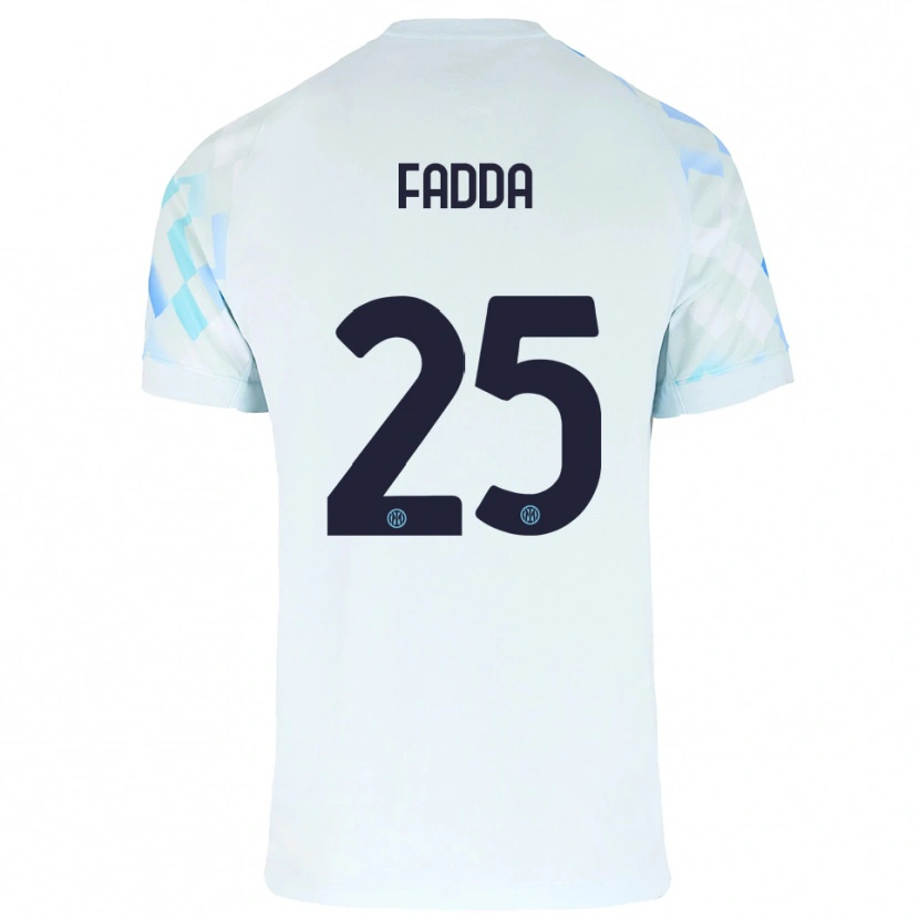 Danxen Herren Paola Fadda #25 Weiß Blau Auswärtstrikot Trikot 2025/26 T-Shirt Österreich