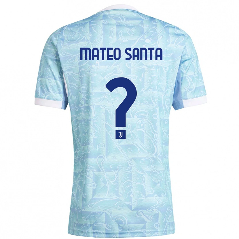 Danxen Herren Mateo Santa Maria #0 Himmelblau Gelb Auswärtstrikot Trikot 2025/26 T-Shirt Österreich