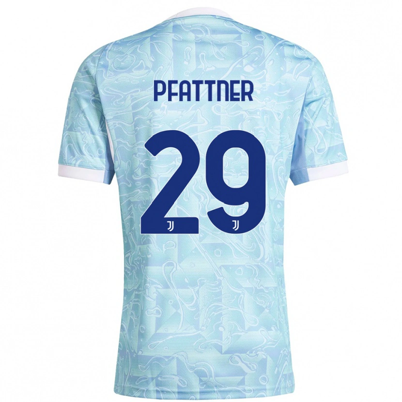 Danxen Herren Elisa Pfattner #29 Himmelblau Gelb Auswärtstrikot Trikot 2025/26 T-Shirt Österreich