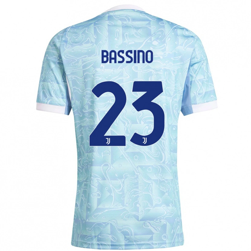 Danxen Herren Alessandro Bassino #23 Himmelblau Gelb Auswärtstrikot Trikot 2025/26 T-Shirt Österreich