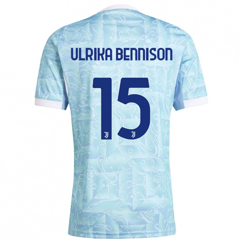 Danxen Herren Hanna Ulrika Bennison #15 Himmelblau Gelb Auswärtstrikot Trikot 2025/26 T-Shirt Österreich