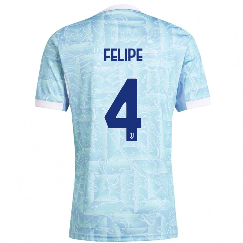 Danxen Herren Pedro Felipe #4 Himmelblau Gelb Auswärtstrikot Trikot 2025/26 T-Shirt Österreich