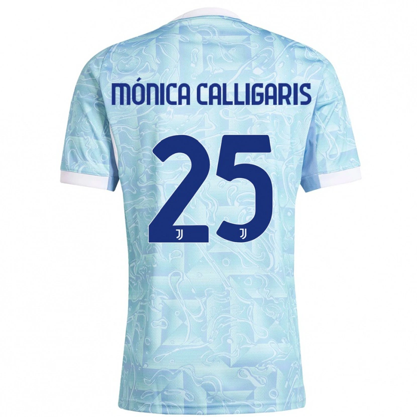 Danxen Herren Viola Mónica Calligaris #25 Himmelblau Gelb Auswärtstrikot Trikot 2025/26 T-Shirt Österreich