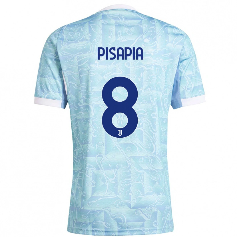 Danxen Herren Luciano Pisapia #8 Himmelblau Gelb Auswärtstrikot Trikot 2025/26 T-Shirt Österreich