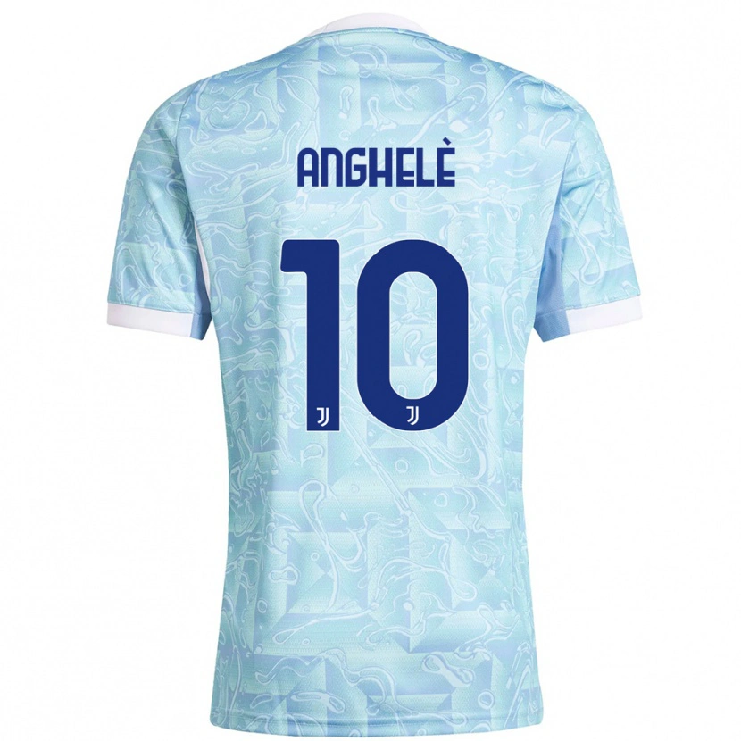 Danxen Herren Lorenzo Anghelè #10 Himmelblau Gelb Auswärtstrikot Trikot 2025/26 T-Shirt Österreich