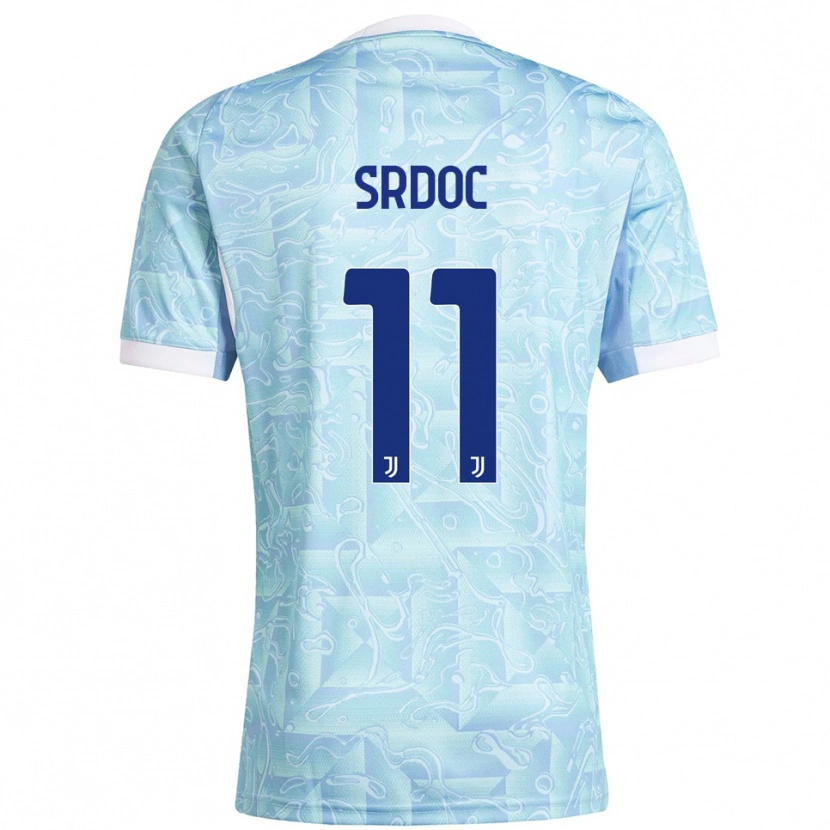 Danxen Herren Ivano Srdoc #11 Himmelblau Gelb Auswärtstrikot Trikot 2025/26 T-Shirt Österreich