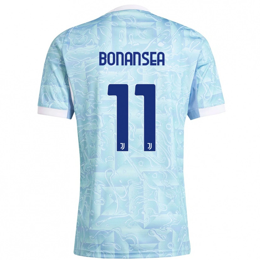 Danxen Herren Barbara Bonansea #11 Himmelblau Gelb Auswärtstrikot Trikot 2025/26 T-Shirt Österreich