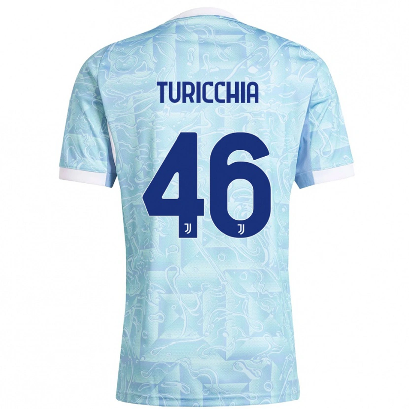 Danxen Herren Riccardo Turicchia #46 Himmelblau Gelb Auswärtstrikot Trikot 2025/26 T-Shirt Österreich