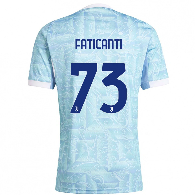 Danxen Herren Giacomo Faticanti #73 Himmelblau Gelb Auswärtstrikot Trikot 2025/26 T-Shirt Österreich