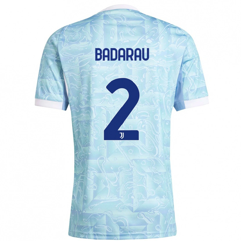 Danxen Herren Fabio Bădărău #2 Himmelblau Gelb Auswärtstrikot Trikot 2025/26 T-Shirt Österreich