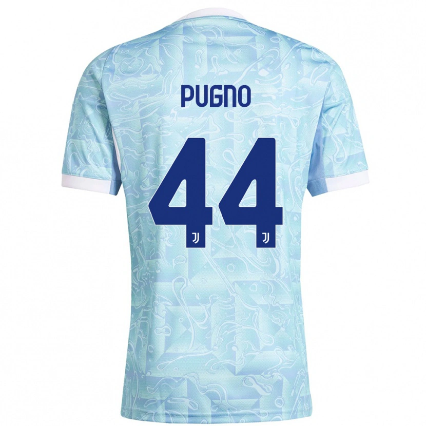 Danxen Herren Diego Pugno #44 Himmelblau Gelb Auswärtstrikot Trikot 2025/26 T-Shirt Österreich