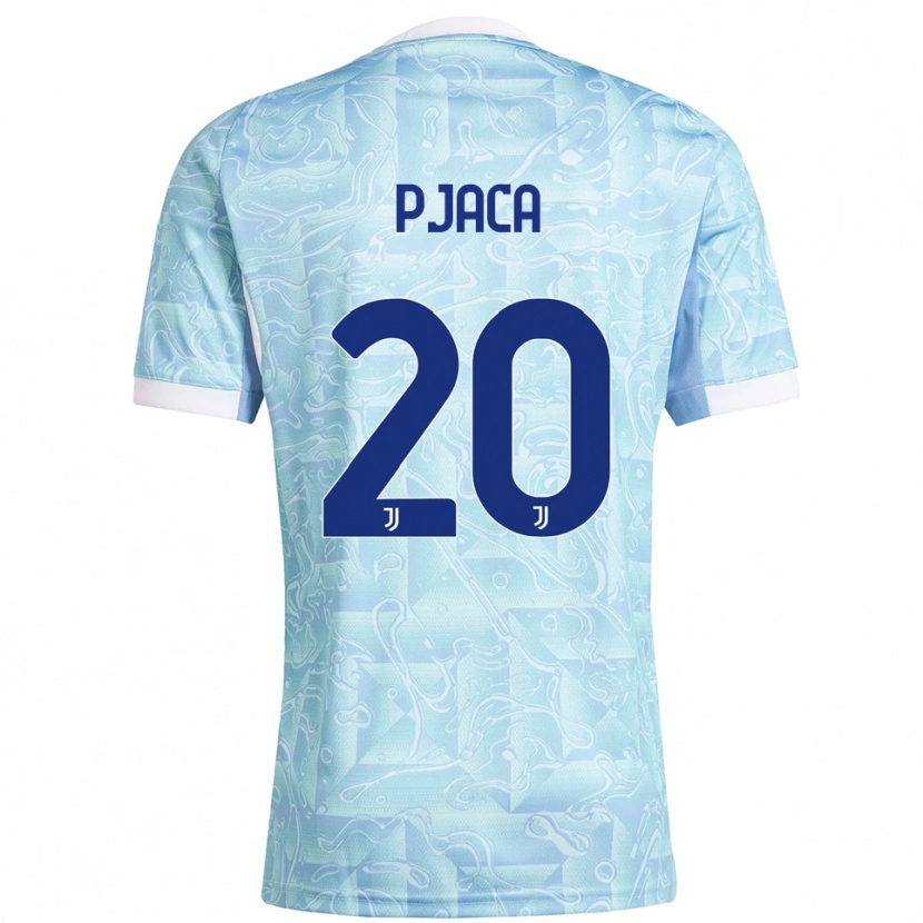 Danxen Herren Marko Pjaca #20 Himmelblau Gelb Auswärtstrikot Trikot 2025/26 T-Shirt Österreich