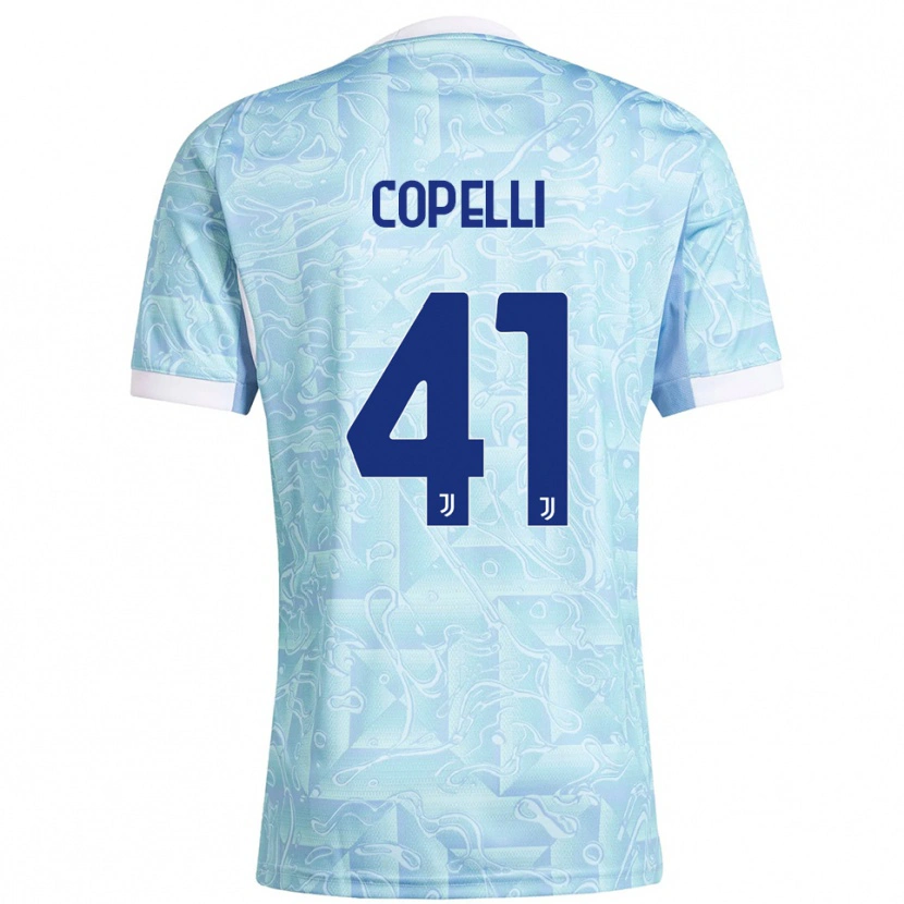 Danxen Herren Anna Copelli #41 Himmelblau Gelb Auswärtstrikot Trikot 2025/26 T-Shirt Österreich