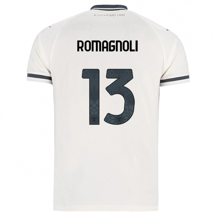 Danxen Herren Alessio Romagnoli #13 Weiß Marineblau Auswärtstrikot Trikot 2025/26 T-Shirt Österreich