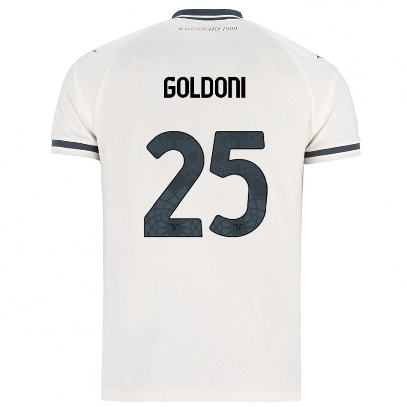 Danxen Herren Eleonora Maria Goldoni #25 Weiß Marineblau Auswärtstrikot Trikot 2025/26 T-Shirt Österreich