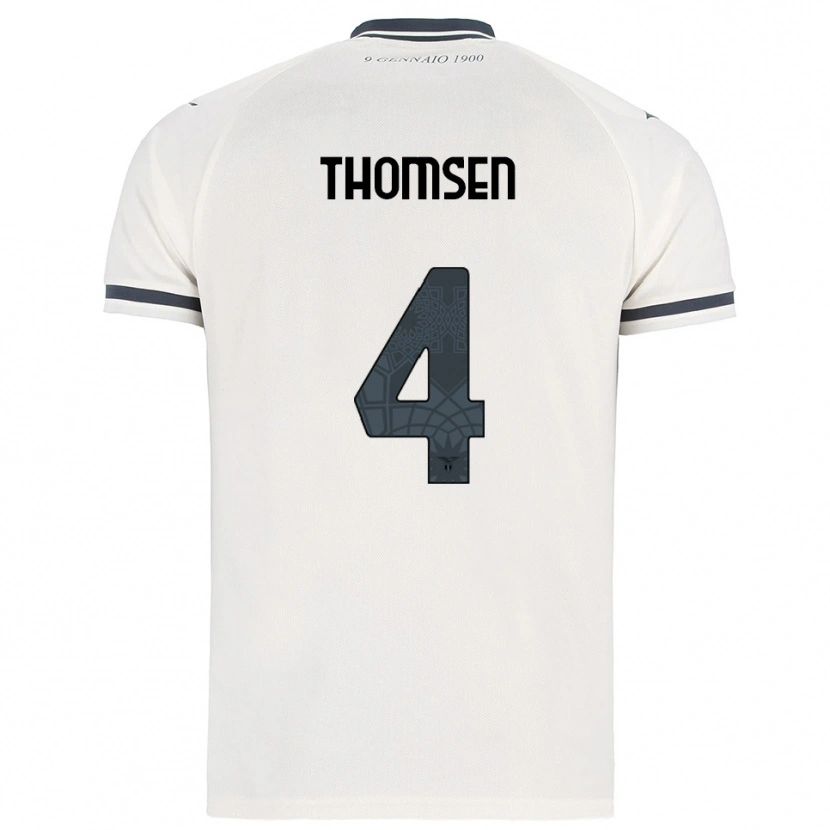 Danxen Herren Maria Møller Thomsen #4 Weiß Marineblau Auswärtstrikot Trikot 2025/26 T-Shirt Österreich