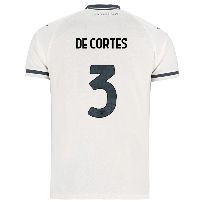 Danxen Herren Alessandro De Cortes #3 Weiß Marineblau Auswärtstrikot Trikot 2025/26 T-Shirt Österreich