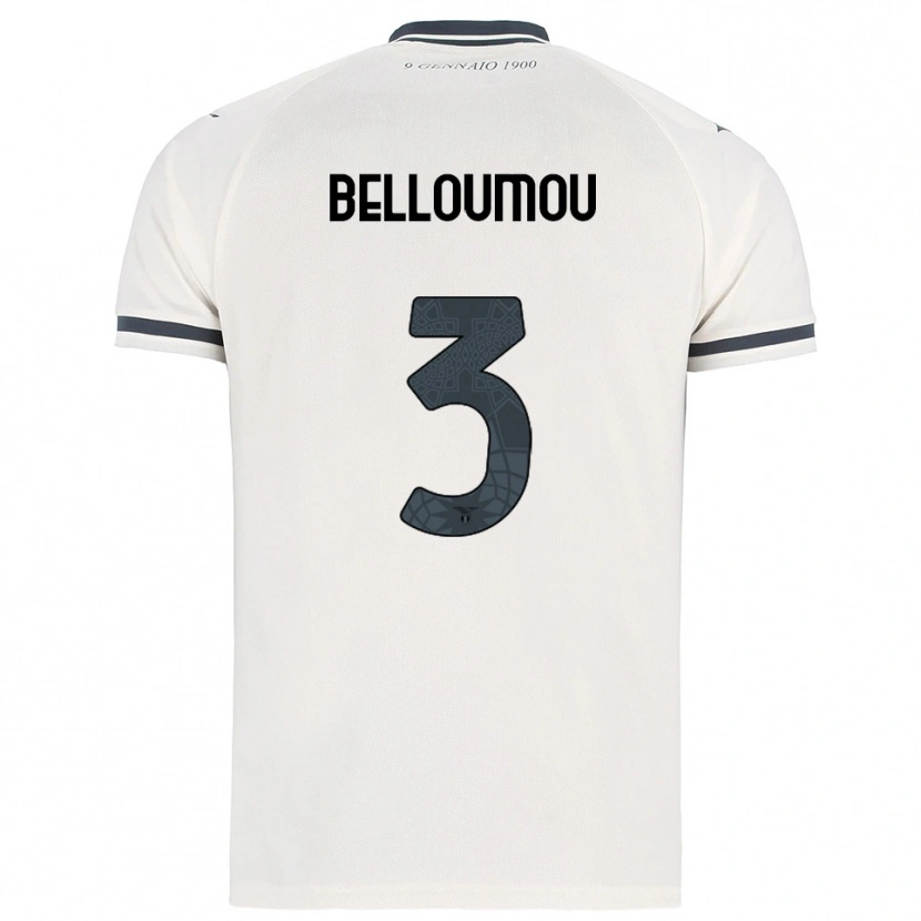 Danxen Herren Inès Belloumou #3 Weiß Marineblau Auswärtstrikot Trikot 2025/26 T-Shirt Österreich