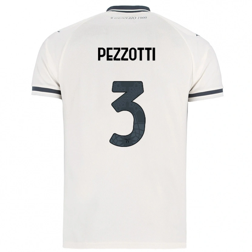 Danxen Herren Arianna Pezzotti #3 Weiß Marineblau Auswärtstrikot Trikot 2025/26 T-Shirt Österreich