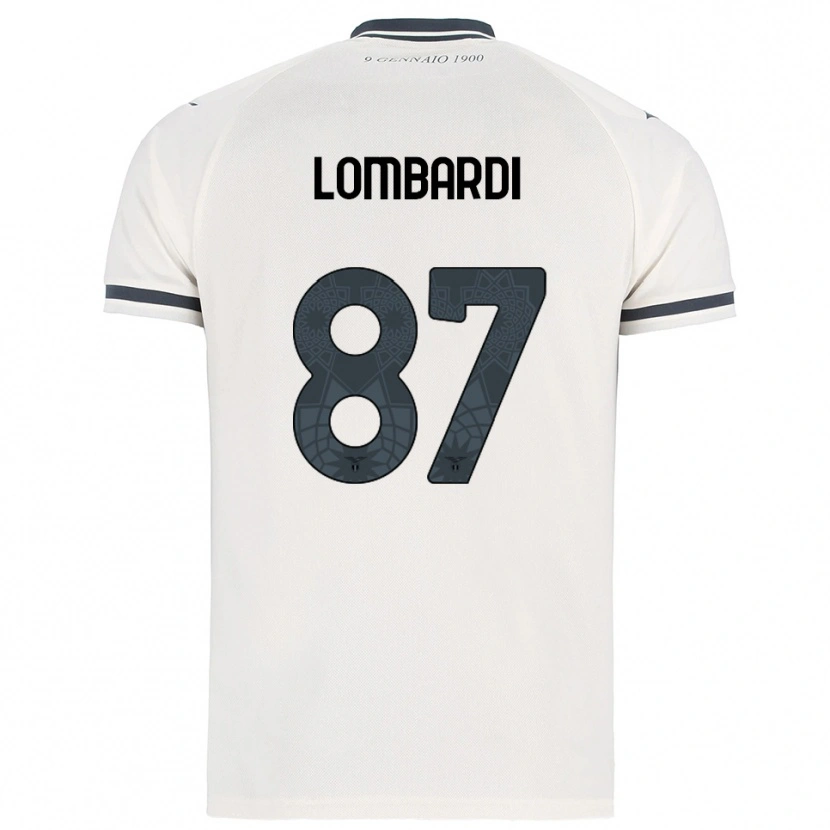 Danxen Herren Cristiano Lombardi #87 Weiß Marineblau Auswärtstrikot Trikot 2025/26 T-Shirt Österreich