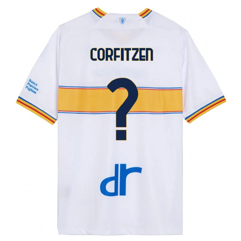 Danxen Herren Jeppe Corfitzen #0 Weiß Gelb Auswärtstrikot Trikot 2025/26 T-Shirt Österreich