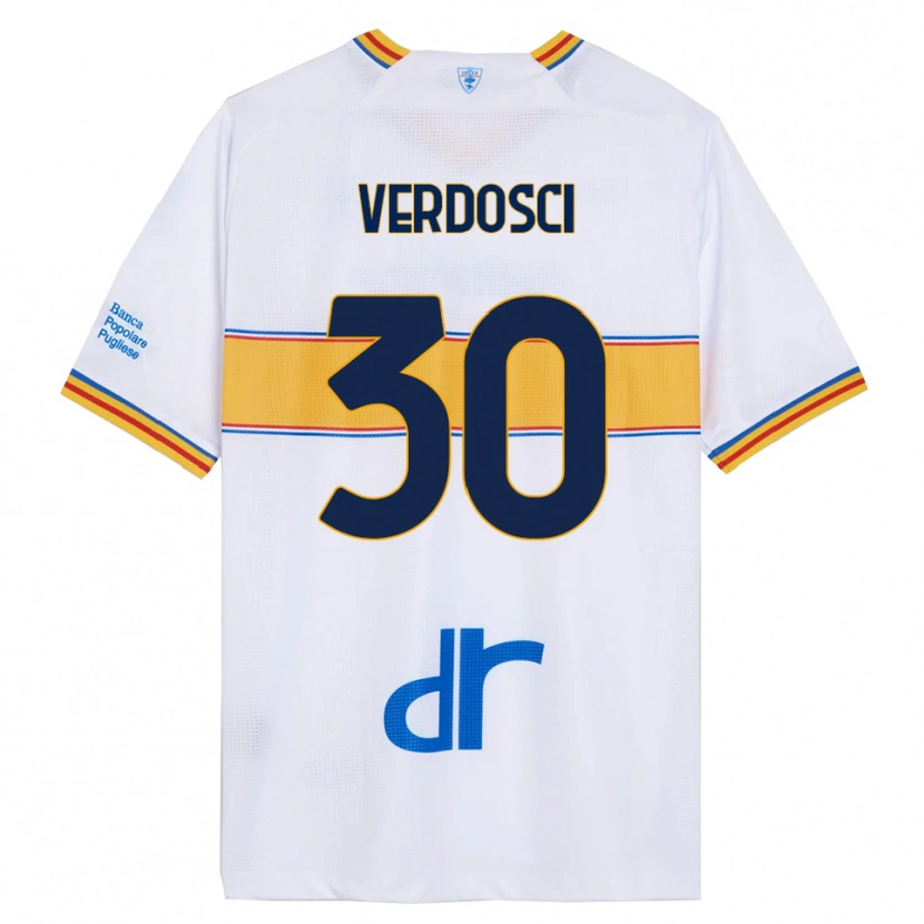 Danxen Herren Simone Verdosci #30 Weiß Gelb Auswärtstrikot Trikot 2025/26 T-Shirt Österreich