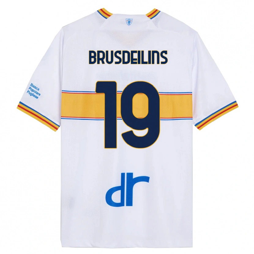 Danxen Herren Bilal Brusdeilins #19 Weiß Gelb Auswärtstrikot Trikot 2025/26 T-Shirt Österreich
