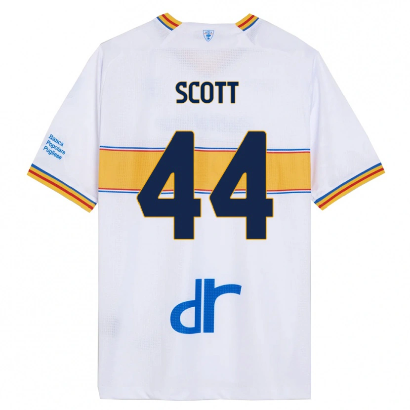 Danxen Herren Elijah Scott #44 Weiß Gelb Auswärtstrikot Trikot 2025/26 T-Shirt Österreich