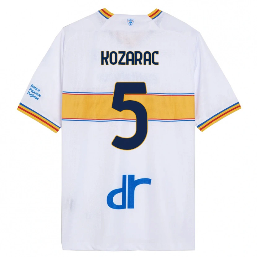 Danxen Herren Haris Kozarac #5 Weiß Gelb Auswärtstrikot Trikot 2025/26 T-Shirt Österreich