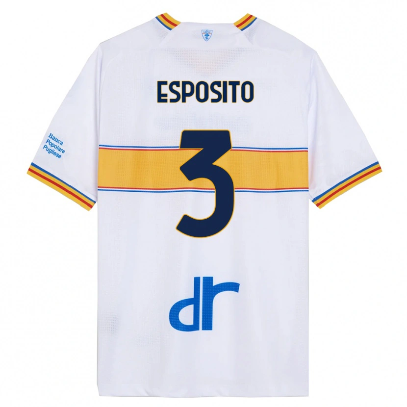 Danxen Herren Sebastian Esposito #3 Weiß Gelb Auswärtstrikot Trikot 2025/26 T-Shirt Österreich