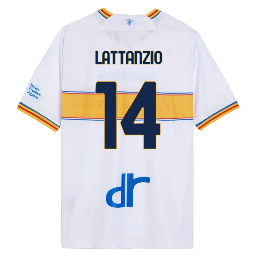 Danxen Herren Gianluca Lattanzio #14 Weiß Gelb Auswärtstrikot Trikot 2025/26 T-Shirt Österreich