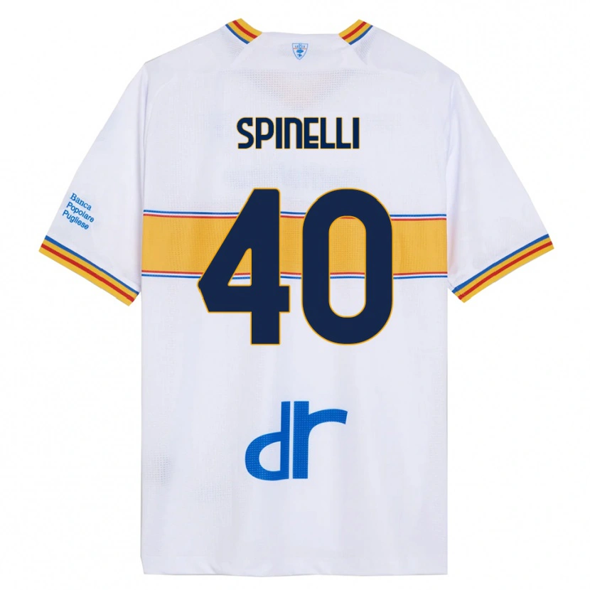 Danxen Herren Nicolò Spinelli #40 Weiß Gelb Auswärtstrikot Trikot 2025/26 T-Shirt Österreich