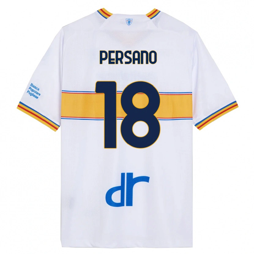 Danxen Herren Emanuele Persano #18 Weiß Gelb Auswärtstrikot Trikot 2025/26 T-Shirt Österreich