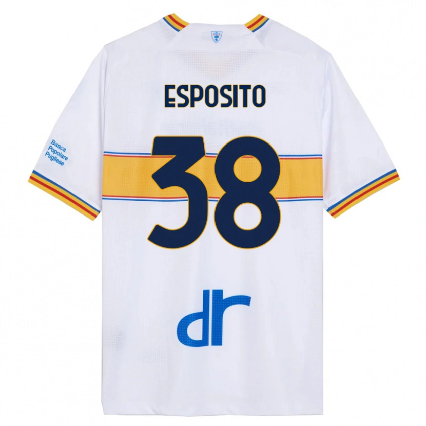 Danxen Herren Pasquale Esposito #38 Weiß Gelb Auswärtstrikot Trikot 2025/26 T-Shirt Österreich