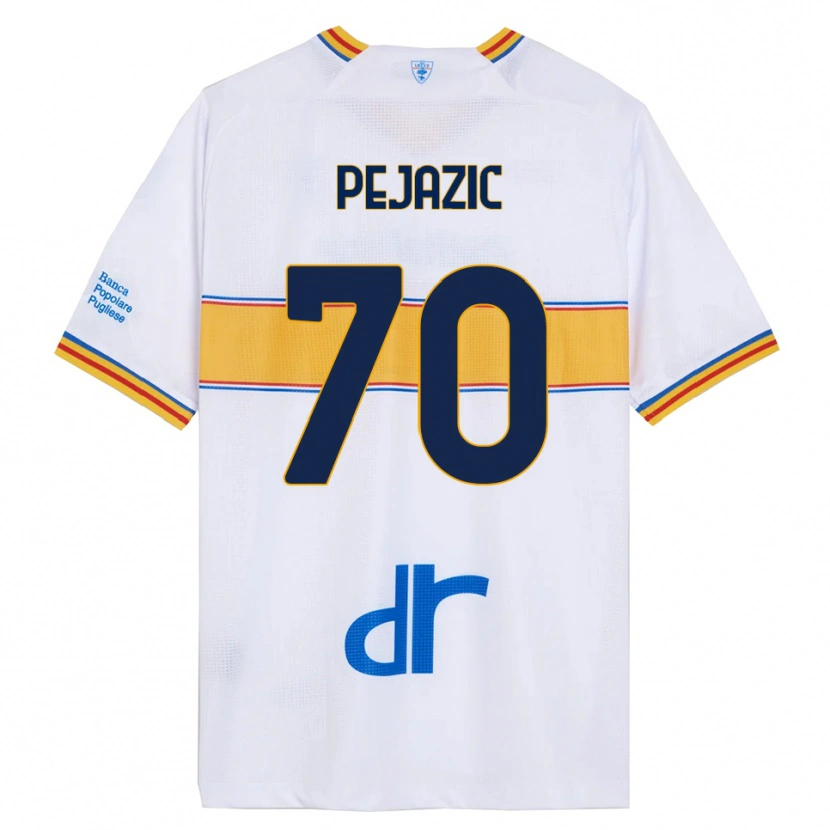 Danxen Herren Mario Pejazic #70 Weiß Gelb Auswärtstrikot Trikot 2025/26 T-Shirt Österreich