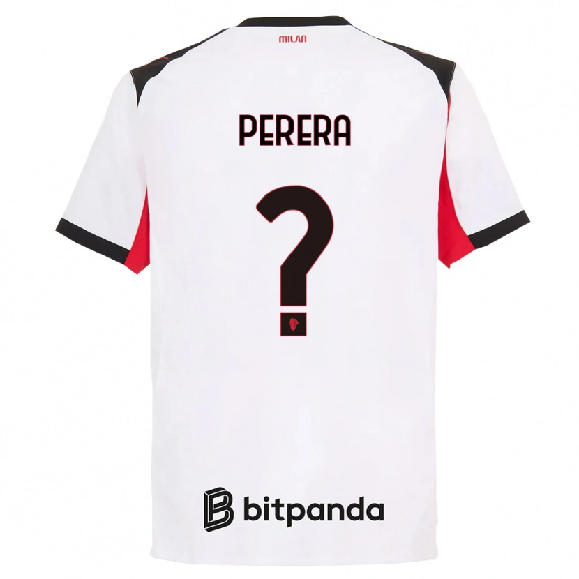 Danxen Herren Nirash Raffaello Perera #0 Weiß Schwarz Auswärtstrikot Trikot 2025/26 T-Shirt Österreich