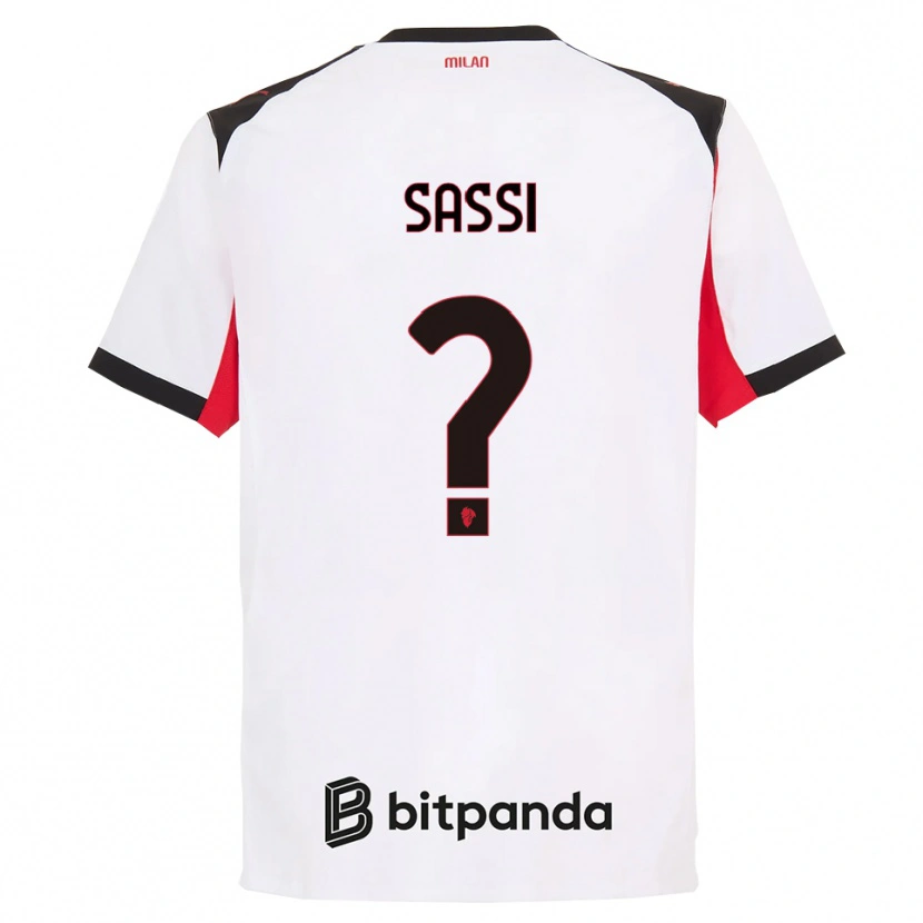 Danxen Herren Simone Sassi #0 Weiß Schwarz Auswärtstrikot Trikot 2025/26 T-Shirt Österreich