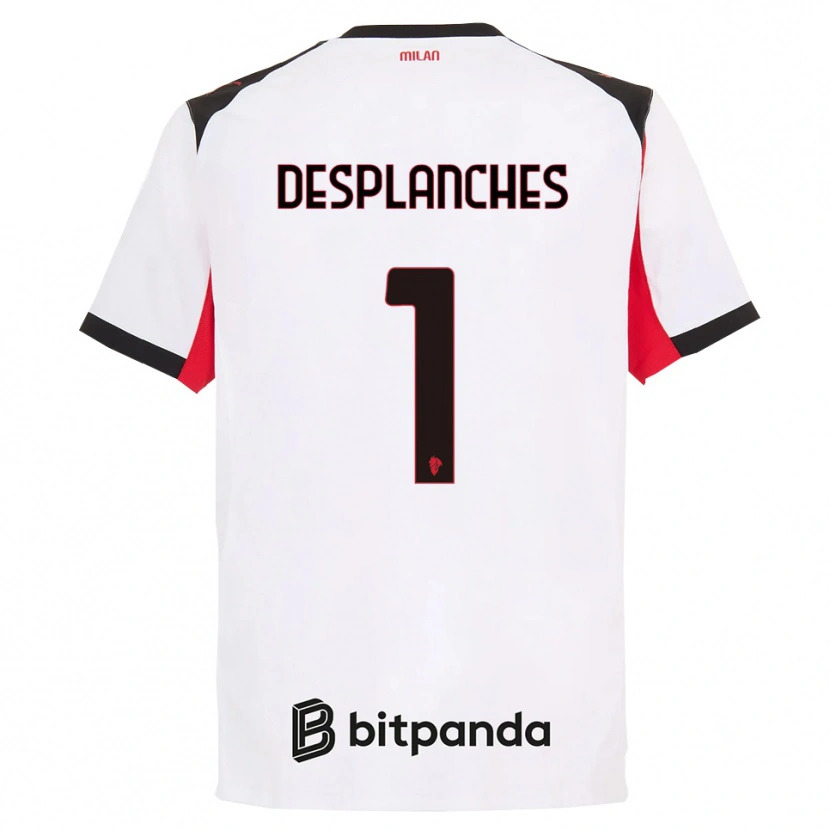 Danxen Herren Sebastiano Desplanches #1 Weiß Schwarz Auswärtstrikot Trikot 2025/26 T-Shirt Österreich