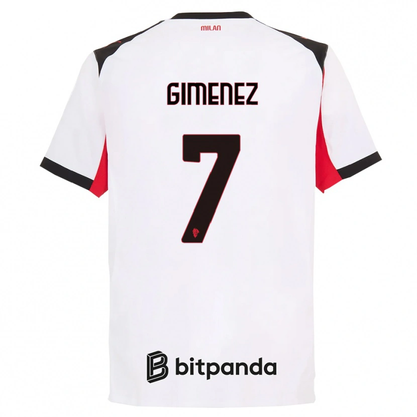 Danxen Herren Santiago Gimenez #7 Weiß Schwarz Auswärtstrikot Trikot 2025/26 T-Shirt Österreich