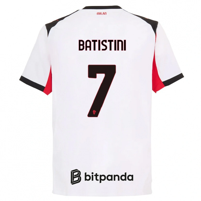 Danxen Herren Simone Batistini #7 Weiß Schwarz Auswärtstrikot Trikot 2025/26 T-Shirt Österreich