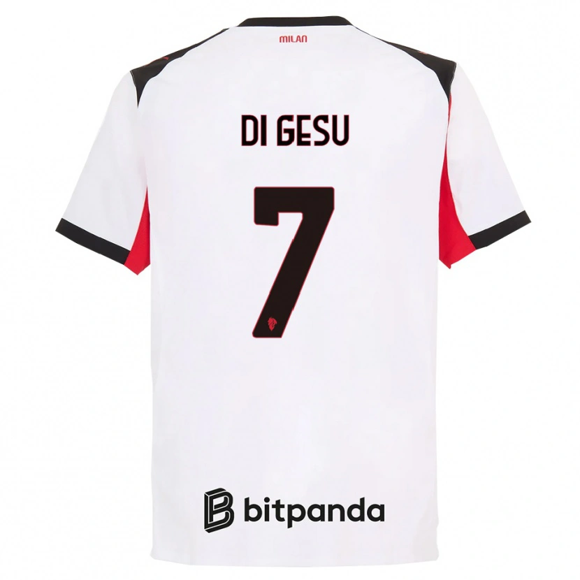Danxen Herren Enrico Di Gesu #7 Weiß Schwarz Auswärtstrikot Trikot 2025/26 T-Shirt Österreich
