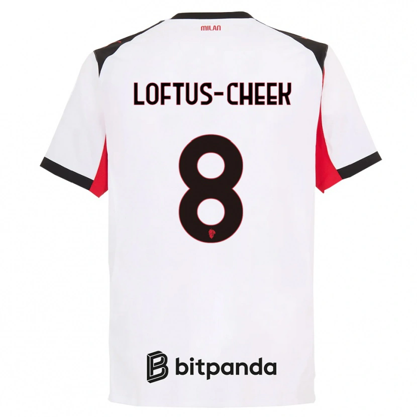 Danxen Herren Ruben Loftus-Cheek #8 Weiß Schwarz Auswärtstrikot Trikot 2025/26 T-Shirt Österreich